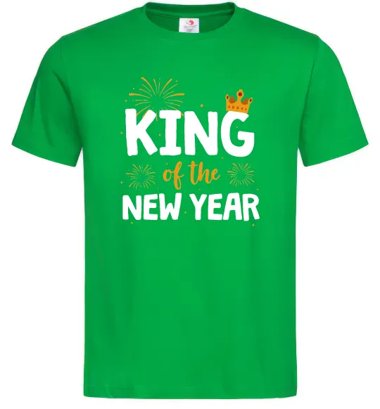 Мужская футболка King of the year Зеленый фото