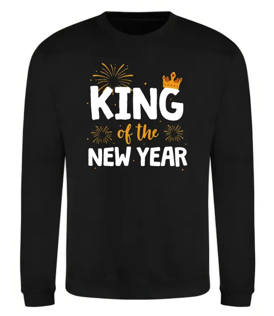 Світшот King of the year Чорний фото