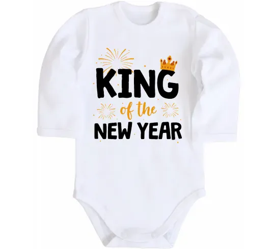 Детский боди King of the year Белый фото