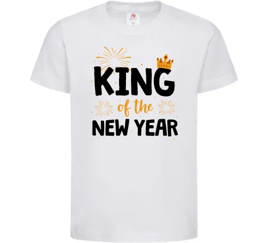 Дитяча футболка King of the year Білий фото
