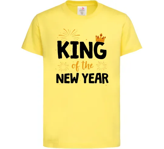 Дитяча футболка King of the year Лимонний фото