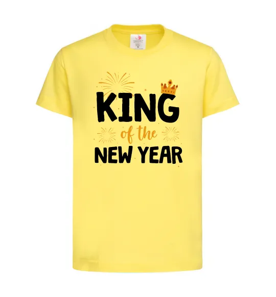 Детская футболка King of the year Лимонный фото