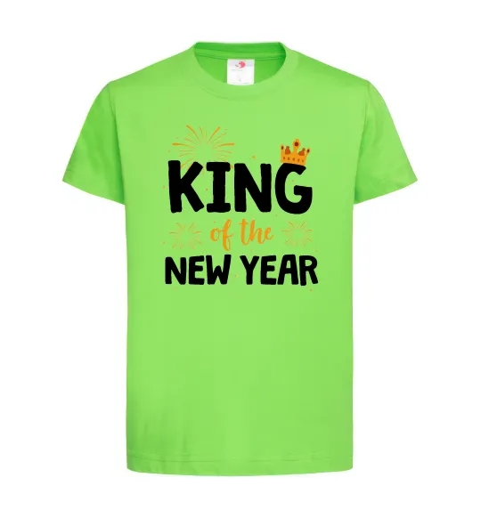 Детская футболка King of the year Лаймовый фото