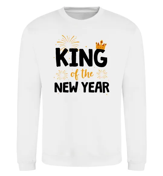 Світшот King of the year Білий фото