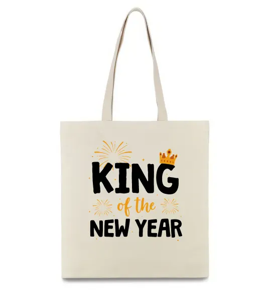 Еко-сумка King of the year Бежевий фото