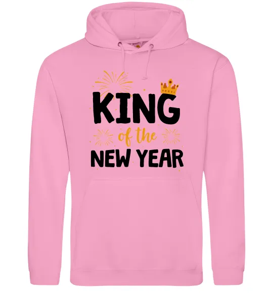 Мужская толстовка (худи) King of the year Розовый фото