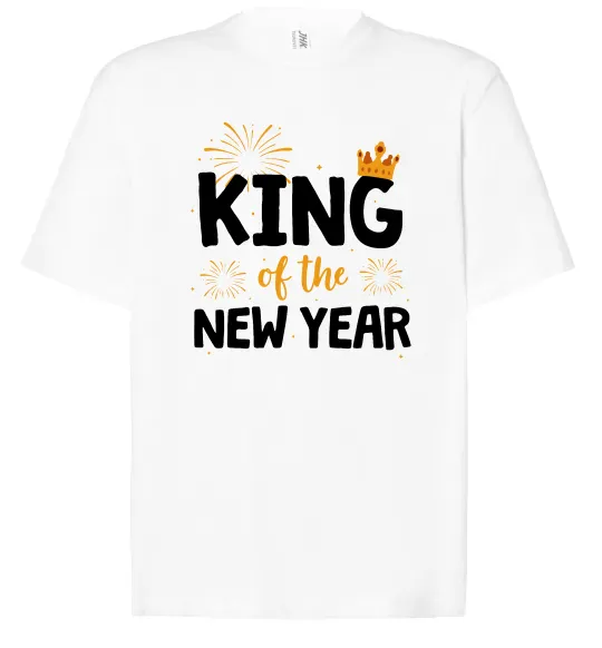 Футболка Оверсайз King of the year Білий фото