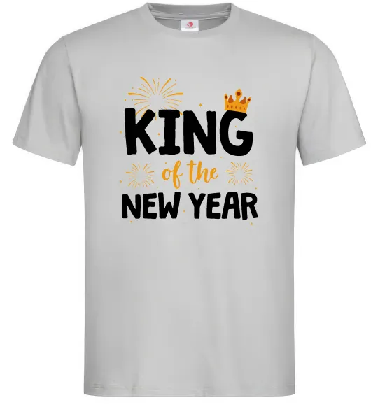 Мужская футболка King of the year Серый фото