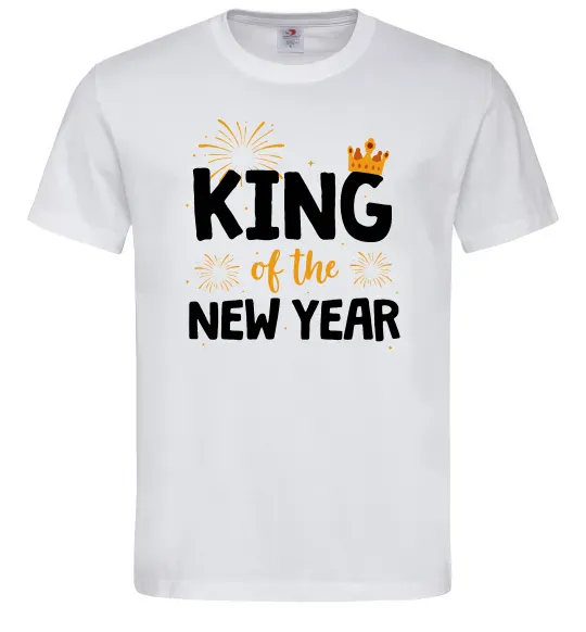 Мужская футболка King of the year Белый фото
