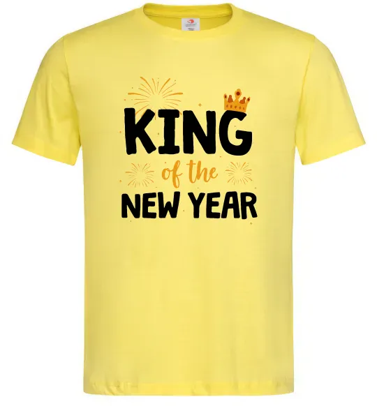 Мужская футболка King of the year Лимонный фото