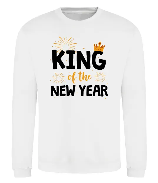 Світшот King of the year Білий фото