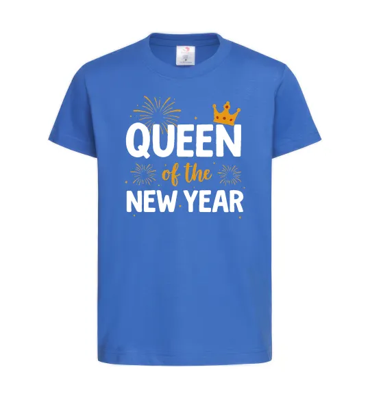 Дитяча футболка Queen of the year Яскраво-синій фото