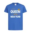 Дитяча футболка Queen of the year Яскраво-синій фото
