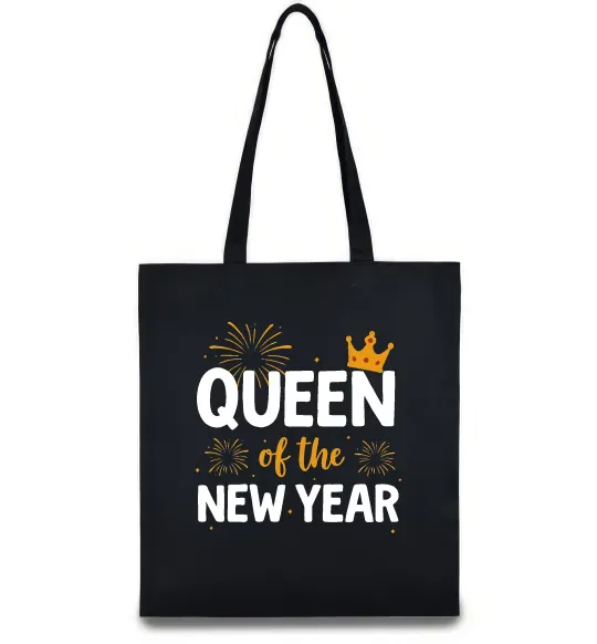 Еко-сумка Queen of the year Чорний фото