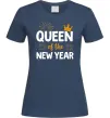 Жіноча футболка Queen of the year Темно-синій фото