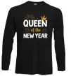Лонгслив Queen of the year Черный фото