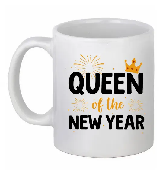 Чашка керамічна Queen of the year Білий фото