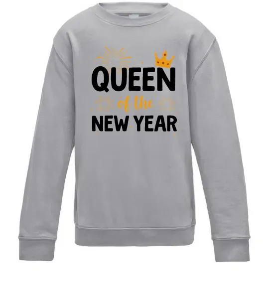 Детский Свитшот Queen of the year Серый меланж фото