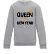 Детский Свитшот Queen of the year Серый меланж фото