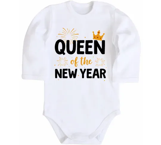 Детский боди Queen of the year Белый фото