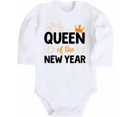 Дитячий бодік Queen of the year Білий фото