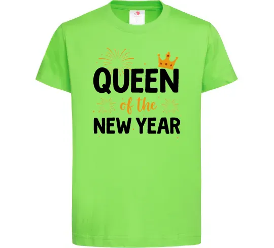 Дитяча футболка Queen of the year Лаймовий фото