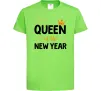 Дитяча футболка Queen of the year Лаймовий фото