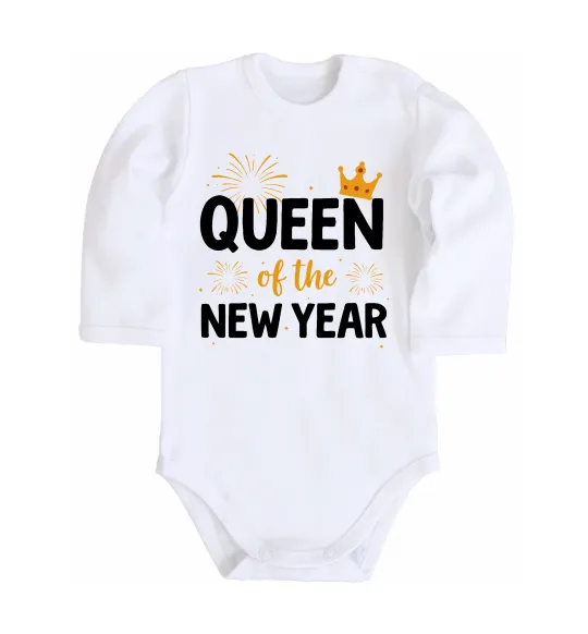 Дитячий бодік Queen of the year Білий фото