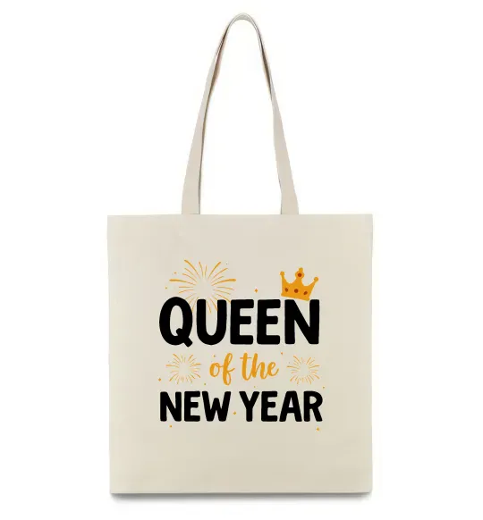 Еко-сумка Queen of the year Бежевий фото