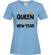 Жіноча футболка Queen of the year Блакитний фото