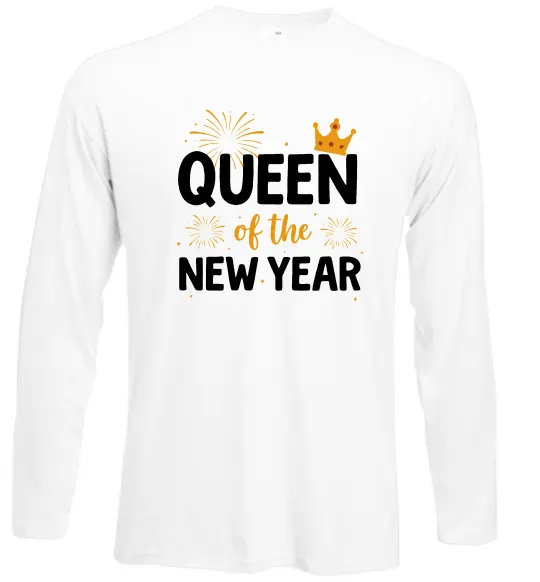 Лонгслив Queen of the year Белый фото