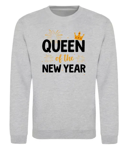 Свитшот Queen of the year Серый меланж фото