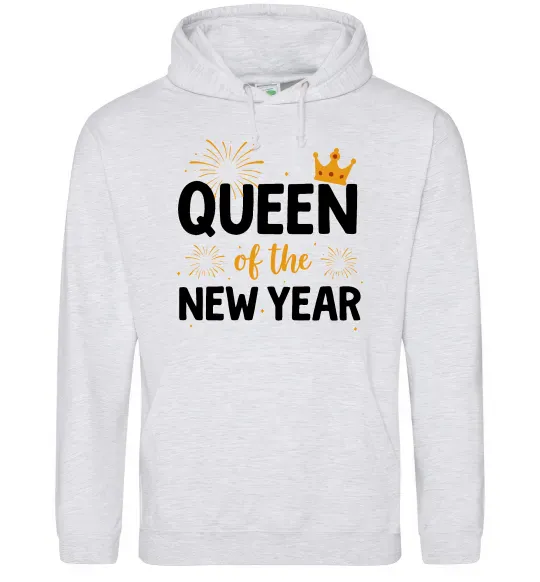 Женская толстовка (худи) Queen of the year Серый меланж фото