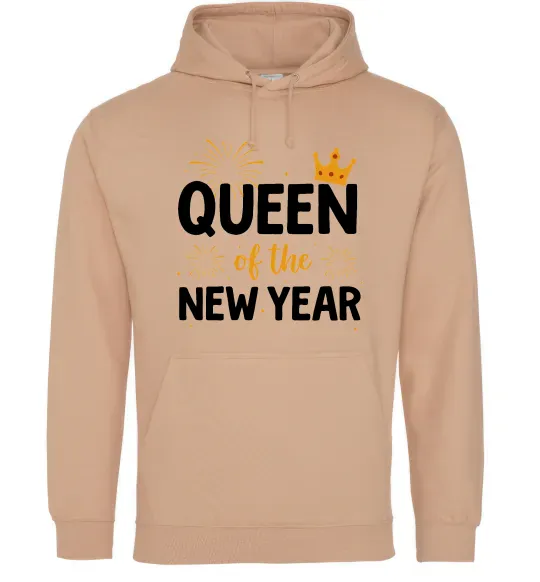 Женская толстовка (худи) Queen of the year Песочный фото