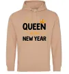 Женская толстовка (худи) Queen of the year Песочный фото