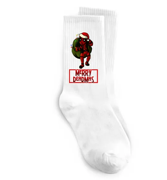 Шкарпетки Merry Deadmas Білий фото