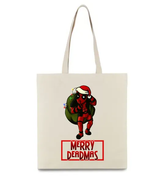 Еко-сумка Merry Deadmas Бежевий фото