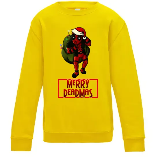 Детский Свитшот Merry Deadmas Солнечно желтый фото