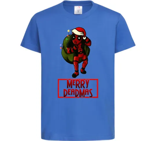 Детская футболка Merry Deadmas Ярко-синий фото