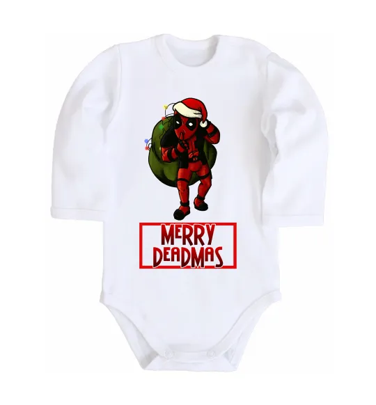 Детский боди Merry Deadmas Белый фото