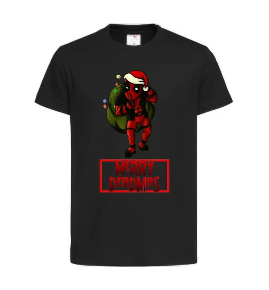 Дитяча футболка Merry Deadmas Чорний фото