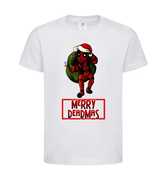 Дитяча футболка Merry Deadmas Білий фото