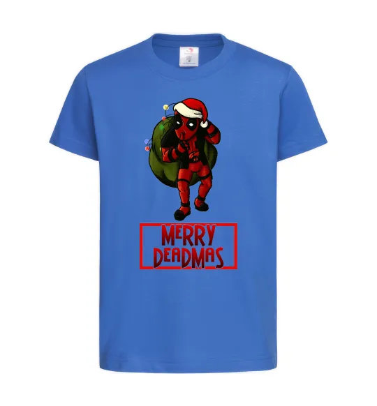 Дитяча футболка Merry Deadmas Яскраво-синій фото
