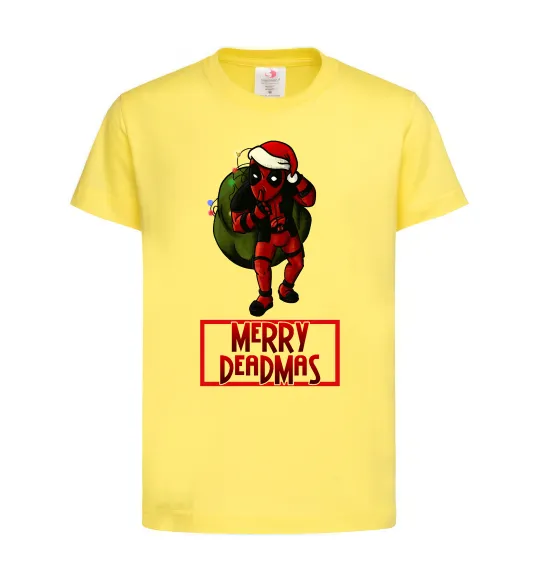 Дитяча футболка Merry Deadmas Лимонний фото