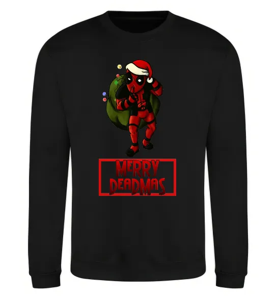 Свитшот Merry Deadmas Черный фото