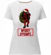 Жіноча преміум футболка Merry Deadmas Білий фото