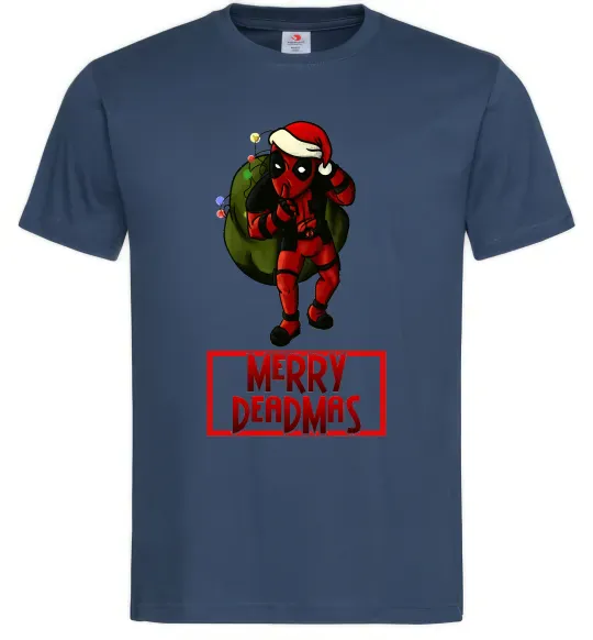 Чоловіча футболка Merry Deadmas Темно-синій фото