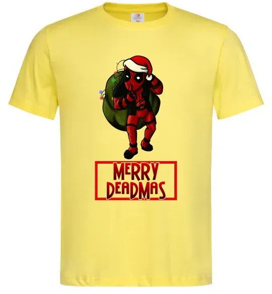 Чоловіча футболка Merry Deadmas Лимонний фото