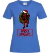 Жіноча футболка Merry Deadmas Яскраво-синій фото