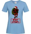 Жіноча футболка Merry Deadmas Блакитний фото